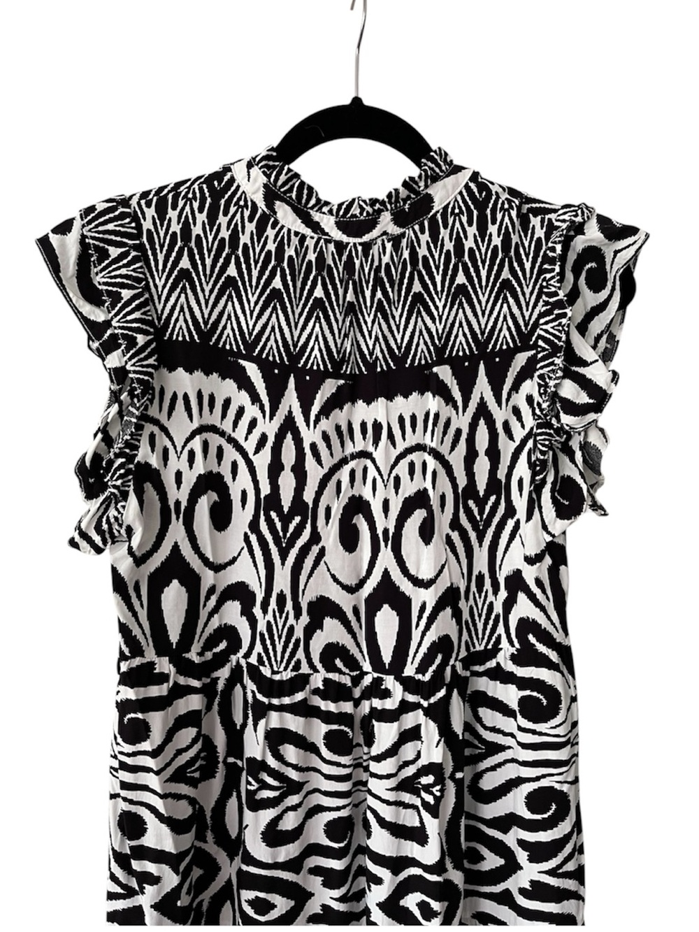 UMGEE Black & White Patterned Women’s Dress, Midi/Maxi length, EUC, Size Medium - Picture 8 of 10